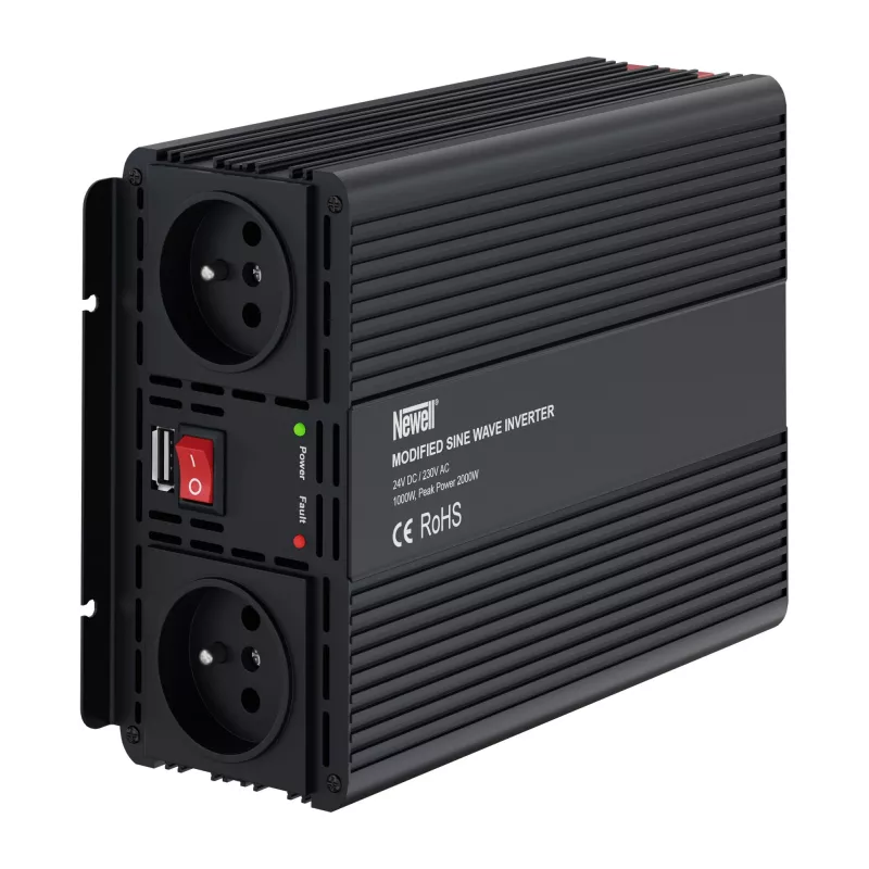 Inversor de corriente Newell de onda sinusoidal modificada - 24 V / 230 V, 1000 W