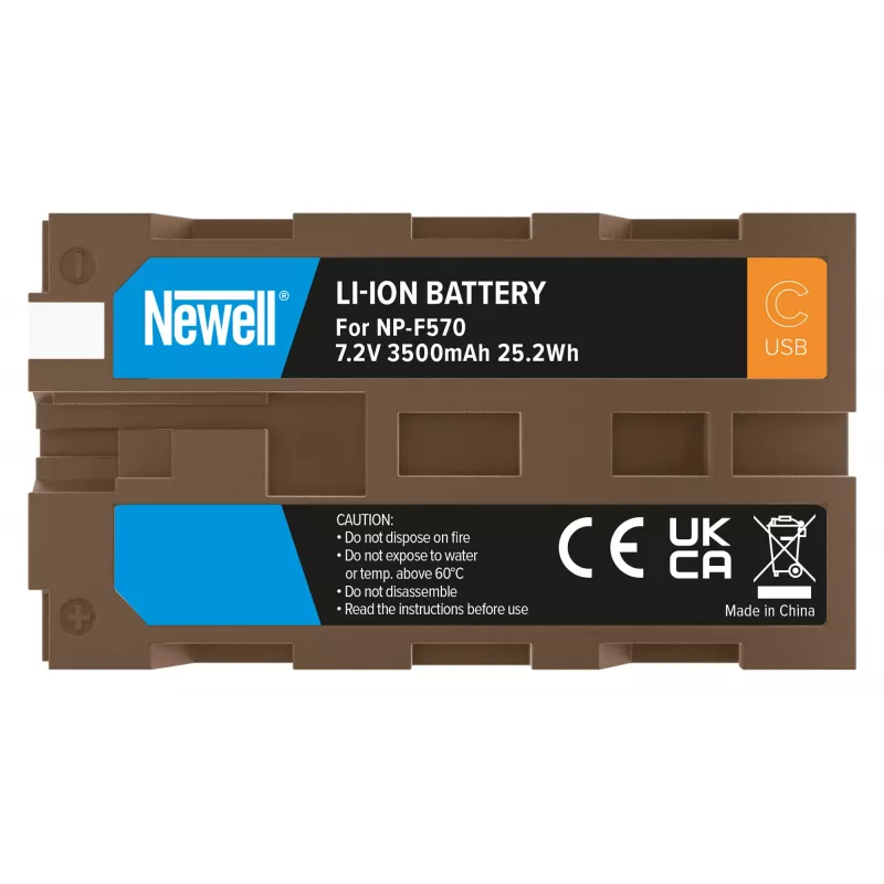 Batería de repuesto Newell NP-F570 USB-C para Sony
