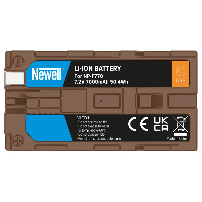 Batería de repuesto Newell NP-F770 con USB-C para Sony