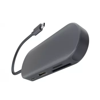 Hub USB-C Newell 7 en 1 - grafito