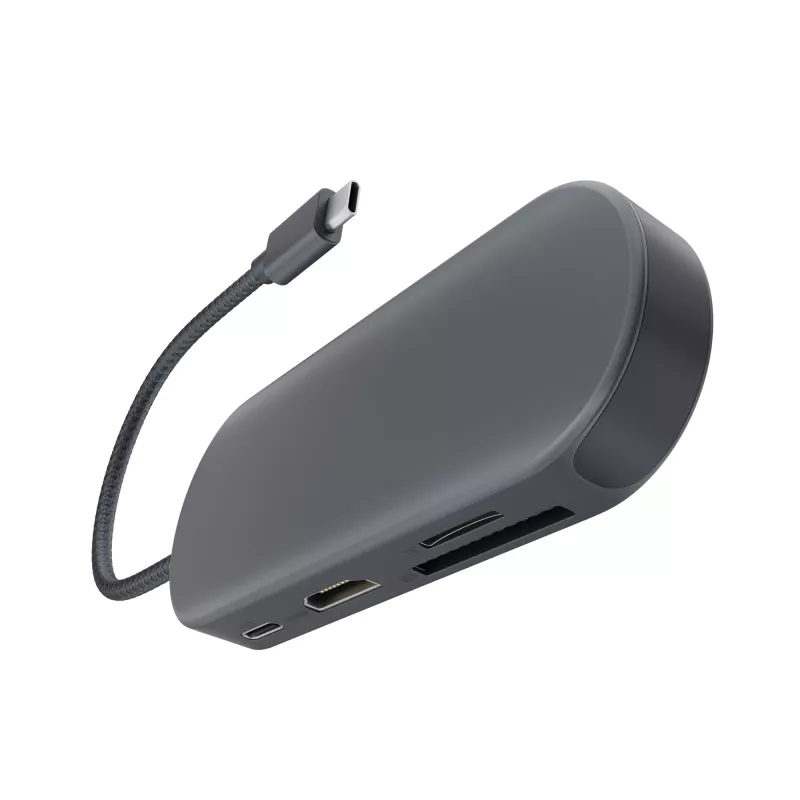 Hub USB-C Newell 7 en 1 - grafito