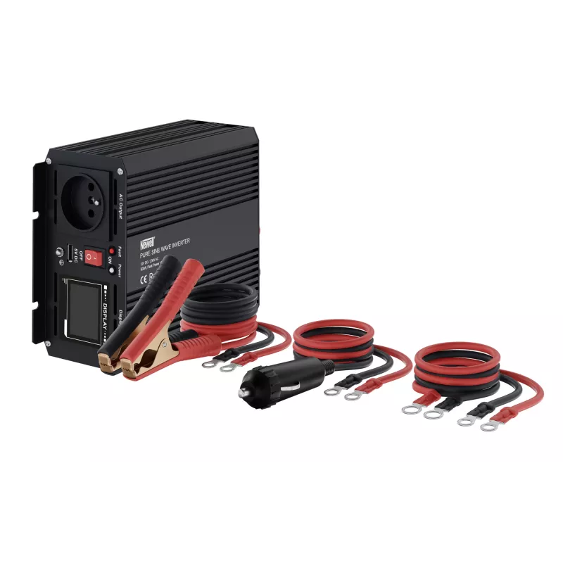 Inversor de corriente Newell de onda sinusoidal pura 12V DC a 230V AC 500W