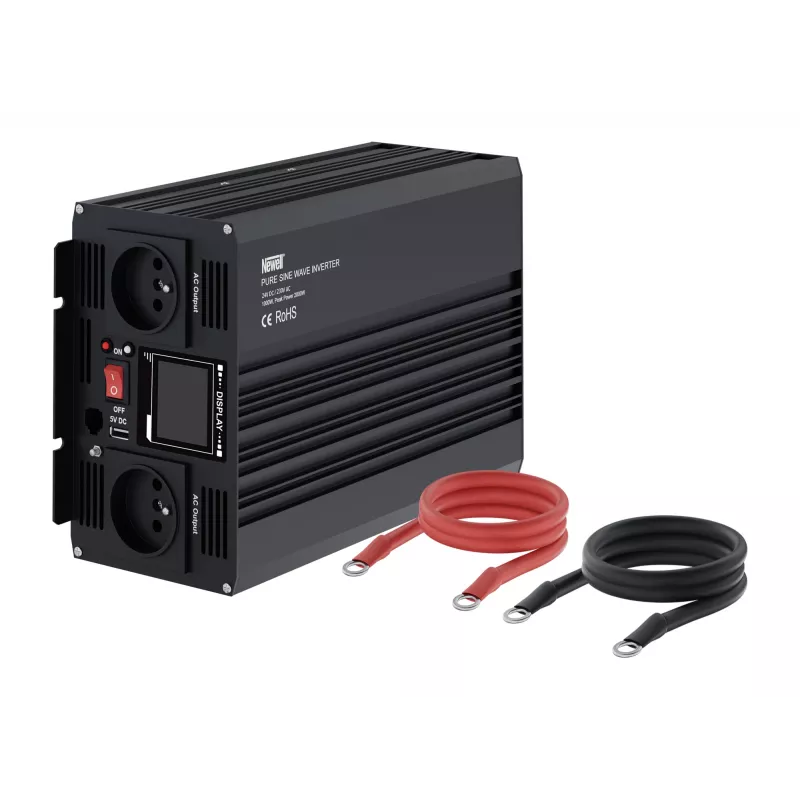 Inversor de corriente Newell de onda sinusoidal pura 24V DC a 230V AC 1000W