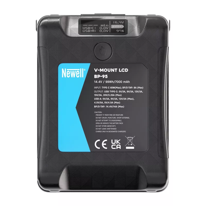 Batería V-Mount Newell BP-95 LCD 95Wh 14,8V 6600mAh