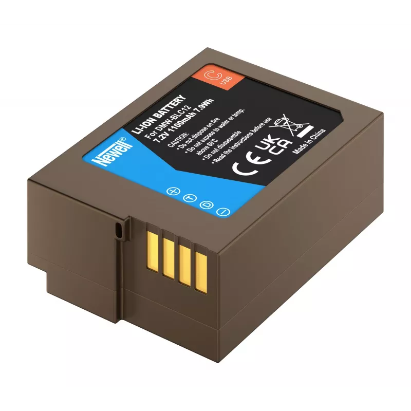 Batería de repuesto Newell DMW-BLC12 USB-C para Panasonic Lumix
