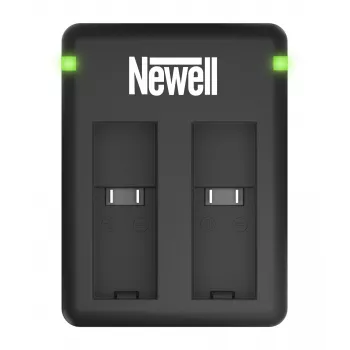 Cargador USB de doble canal Newell SDC-USB para baterías Kodak LB-015