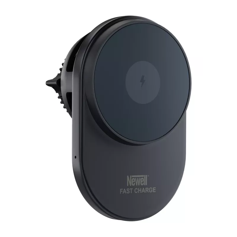 Soporte para coche magnético Newell S18 MagSafe con cargador inalámbrico - Negro