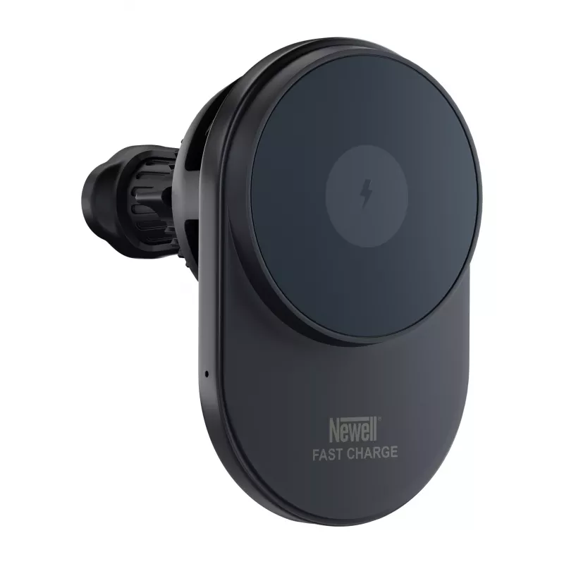 Soporte para coche magnético Newell S18 MagSafe con cargador inalámbrico - Negro