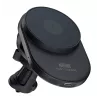 Soporte para coche magnético Newell S18 MagSafe con cargador inalámbrico - Negro