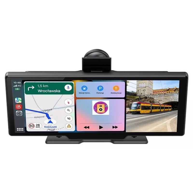 Tracer CR-PLAY 10.2 Receptor Inalámbrico CarPlay/Android Auto con Pantalla Táctil IPS de 10,2