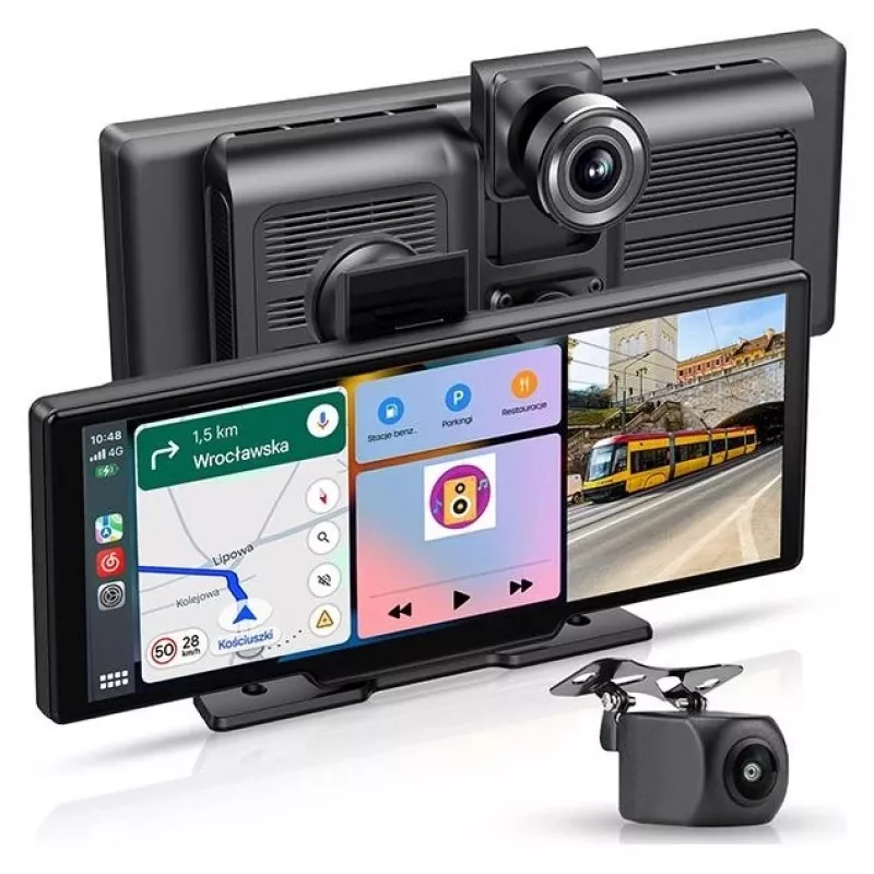 Tracer CR-PLAY 10.2 Receptor Inalámbrico CarPlay/Android Auto con Pantalla Táctil IPS de 10,2