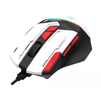 Tracer GameZone Spectra RGB Ratón Gaming con Cable, 7200 DPI, Blanco (TRAMYS47840)