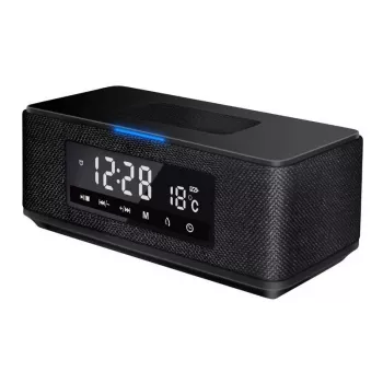 Platinet PMGQ15B - Altavoz estéreo portátil inalámbrico 10W - negro - pantalla LCD