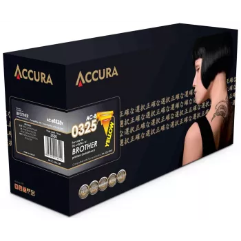 Tóner Accura Brother (TN-325/320Y) compatible amarillo cartucho de tóner láser alto rendimiento 3500 páginas
