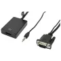 Convertidor de vídeo y audio Accura VGA + minijack a HDMI 0,2 m