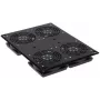 Panel de ventiladores DELTA OPTICAL A19-4W 19 pulgadas 1U para armario rack, 4x120mm, 230V AC, negro