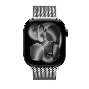 Crong Milano Steel correa Milanese Loop de acero inoxidable para Apple Watch 38/40/41/42 mm (plateada)