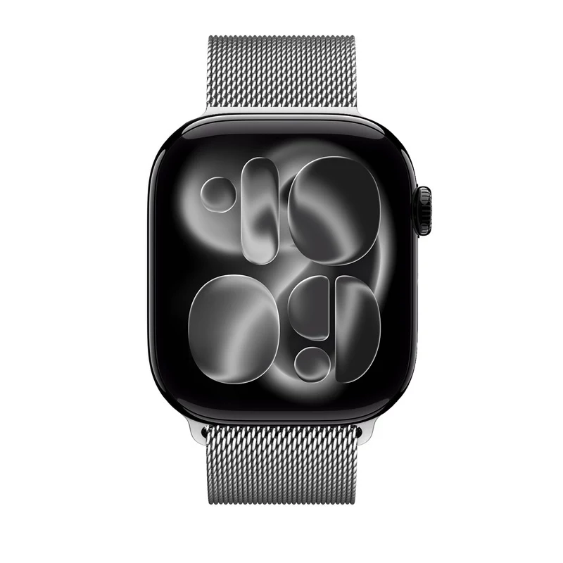 Crong Milano Steel correa Milanese Loop de acero inoxidable para Apple Watch 38/40/41/42 mm (plateada)