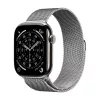 Crong Milano Steel correa de acero inoxidable para Apple Watch 44/45/46/49 mm plateada