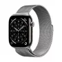 Crong Milano Steel correa de acero inoxidable para Apple Watch 44/45/46/49 mm plateada