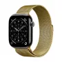 Crong Milano Steel - correa de acero inoxidable para Apple Watch 42/44/45/49 mm (dorada)