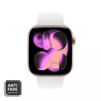 Crong correa de silicona líquida para Apple Watch 38/40/41/42 mm (blanca)