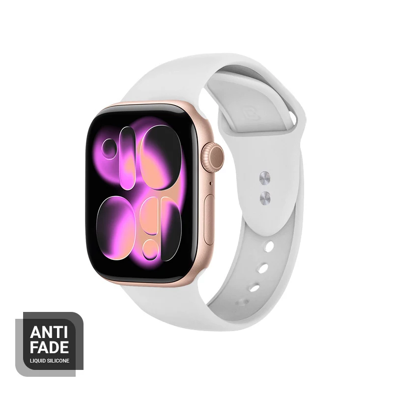 Crong correa de silicona líquida para Apple Watch 38/40/41/42 mm (blanca)