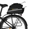 Wozinsky bolsa grande para portaequipajes de bicicleta 35L con funda de lluvia negra (WBB19BK)