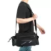 Wozinsky bolsa para portaequipajes de bicicleta 9L con correa de hombro y funda de lluvia negra (WBB22BK)