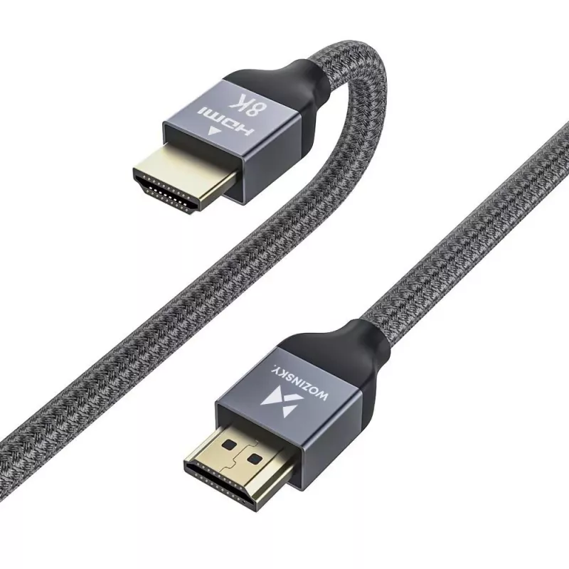 Wozinsky cable HDMI 2.1 8K 60Hz 48Gbps / 4K 120Hz / 2K 144Hz 5m plateado (WHDMI-50)
