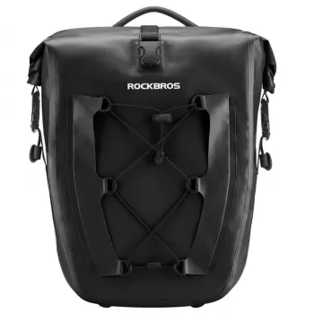 Rockbros 30140022001 Bolsa impermeable para bicicleta para portaequipajes - Negro