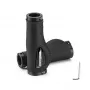 ROCKBROS Puños de bicicleta de piel microfibra Negro 130mm doble bloqueo ergonómicos MTB carretera