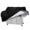 HURTEL Funda protectora impermeable XXL Negra para barbacoa, bicicleta, moto, muebles de jardín