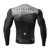 ROCKBROS Maillot de ciclismo de manga larga primavera/verano XL - Negro