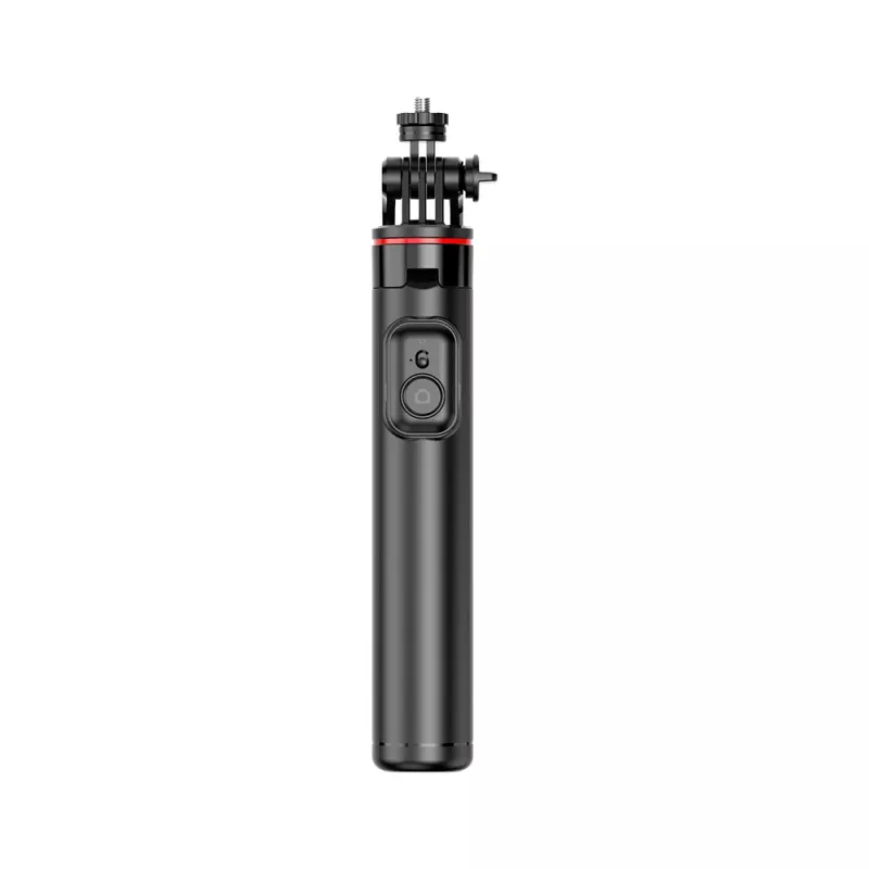 HURTEL Selfie Stick WC13YDS Palo telescópico 1,3 m con doble luz LED y soporte para móvil - Negro