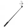 WOZINSKY Selfie Stick WC12YDS Palo telescópico 1,3 m de aleación de aluminio con doble luz LED y soporte para móvil - Negro