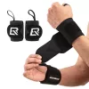ROCKBROS Cinta deportiva para el sudor 0431001 Negro (pack de 2)