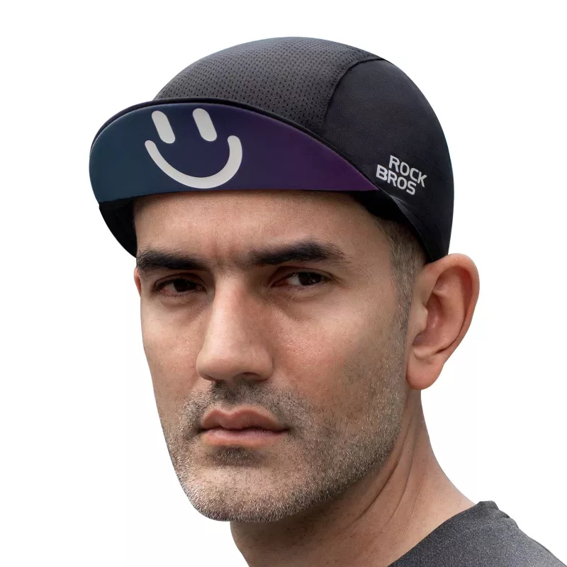 ROCKBROS Gorra de ciclismo con visera 18230005001 - Negro