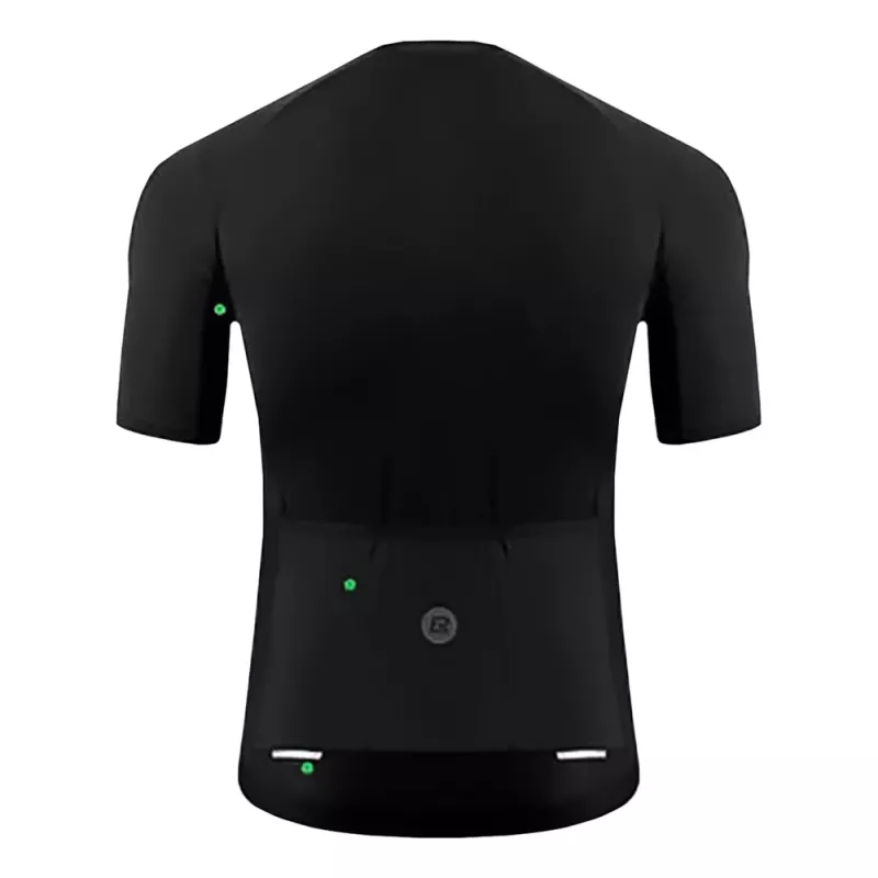 ROCKBROS Maillot de ciclismo de manga corta XL Negro 15120002004