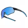 ROCKBROS Gafas de ciclismo polarizadas para niños de 8-14 años - Negro-Azul