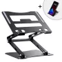 Soporte para portátil Wozinsky negro + soporte para móvil