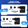 Mini bomba eléctrica ROCKBROS 42320008001 para válvulas Schrader/Presta 100 PSI - Negra
