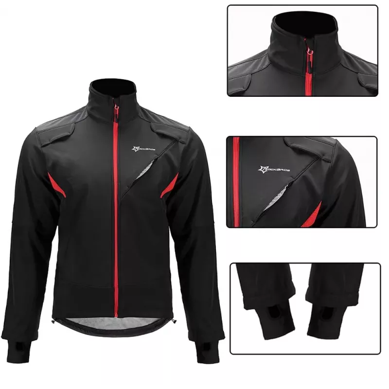 Chaqueta de ciclismo cortavientos ROCKBROS YPW021, talla L, negra