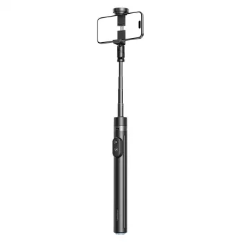 Selfie stick premium Wozinsky WRZP1 con patas de despliegue automático, función de trípode, 1,7 m - Negro