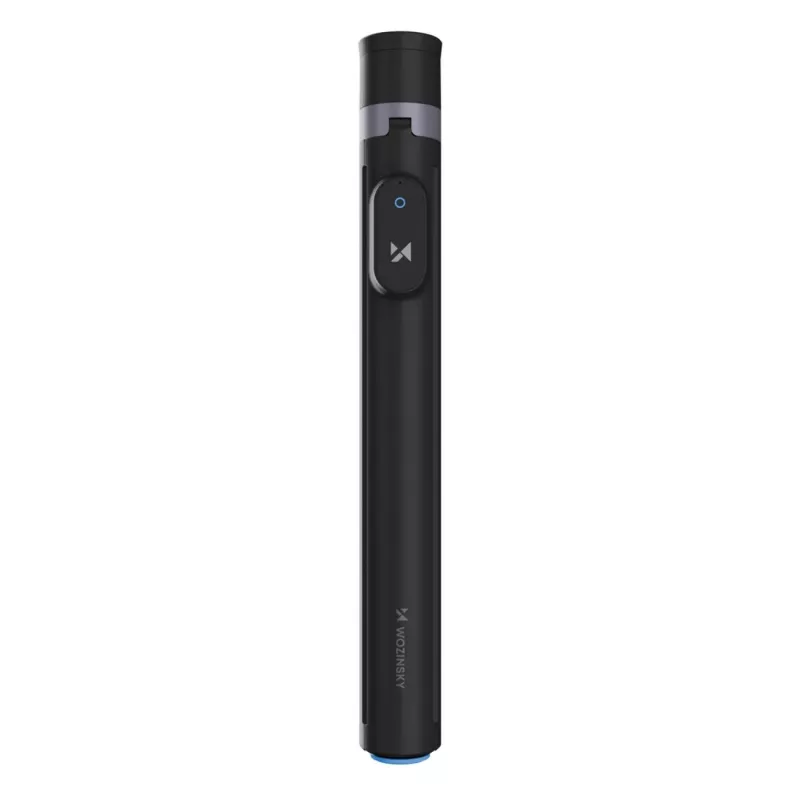 Selfie stick premium Wozinsky WRZP1 con patas de despliegue automático, función de trípode, 1,7 m - Negro
