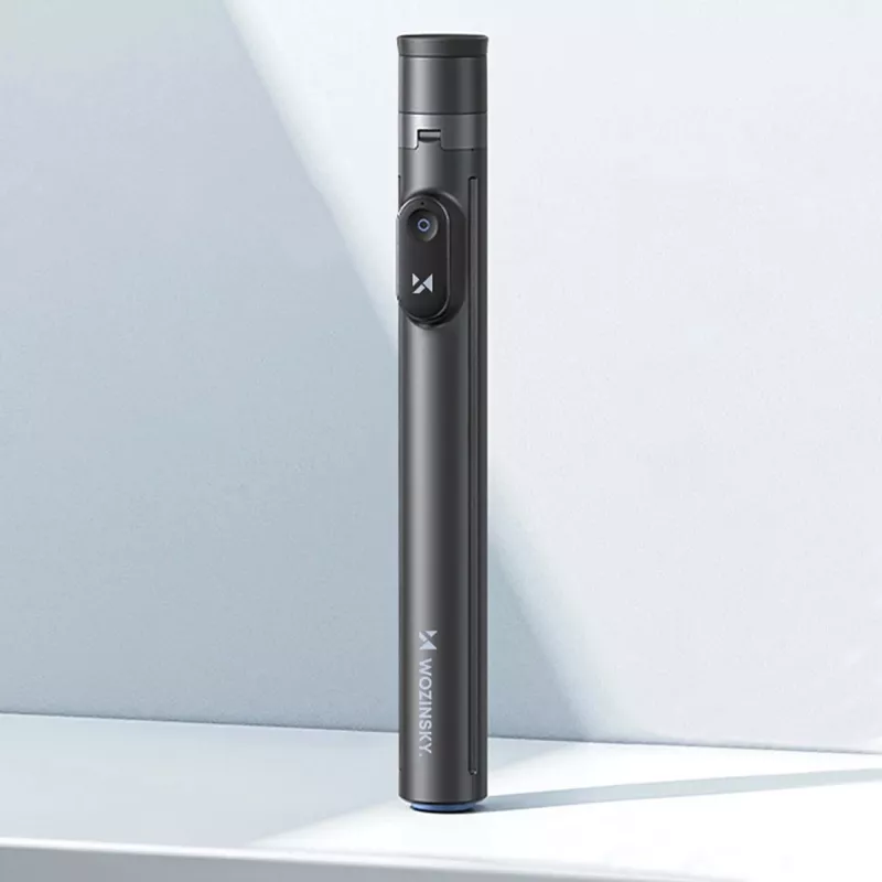 Selfie stick premium Wozinsky WRZP1 con patas de despliegue automático, función de trípode, 1,7 m - Negro