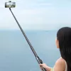 Selfie stick premium Wozinsky WRZP1 con patas de despliegue automático, función de trípode, 1,7 m - Negro