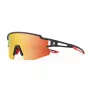 Gafas de ciclismo para niños ROCKBROS, polarizadas, protección UV400, montura negra, lentes grises