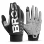 ROCKBROS Guantes de ciclismo de invierno, dedo completo, forro polar térmico, XL, negro/gris