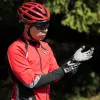 ROCKBROS Guantes de ciclismo de invierno, dedo completo, forro polar térmico, XL, negro/gris
